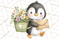 Penguin Post Office Clipart PNG, Cute Mail Carrier Clip Art Product Image 5
