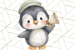 Penguin Post Office Clipart PNG, Cute Mail Carrier Clip Art Product Image 3