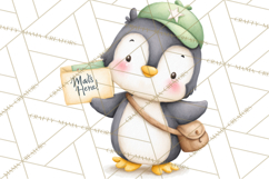 Penguin Post Office Clipart PNG, Cute Mail Carrier Clip Art Product Image 5