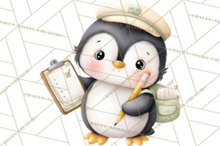 Penguin Post Office Clipart PNG, Cute Mail Carrier Clip Art Product Image 3