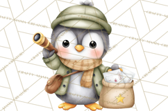 Penguin Post Office Clipart PNG, Cute Mail Carrier Clip Art Product Image 5