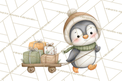 Penguin Post Office Clipart PNG, Cute Mail Carrier Clip Art Product Image 3