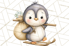 Penguin Post Office Clipart PNG, Cute Mail Carrier Clip Art Product Image 4