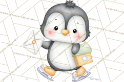 Penguin Post Office Clipart PNG, Cute Mail Carrier Clip Art Product Image 5