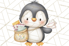 Penguin Post Office Clipart PNG, Cute Mail Carrier Clip Art Product Image 3