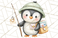 Penguin Post Office Clipart PNG, Cute Mail Carrier Clip Art Product Image 2
