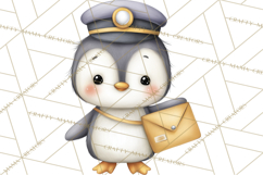 Penguin Post Office Clipart PNG, Cute Mail Carrier Clip Art Product Image 4