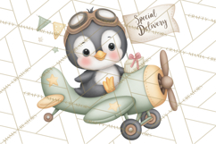 Penguin Post Office Clipart PNG, Cute Mail Carrier Clip Art Product Image 5