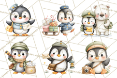 Penguin Post Office Clipart PNG, Cute Mail Carrier Clip Art Product Image 7