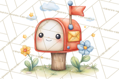 Penguin Post Office Clipart PNG, Cute Mail Carrier Clip Art Product Image 2