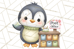 Penguin Post Office Clipart PNG, Cute Mail Carrier Clip Art Product Image 5