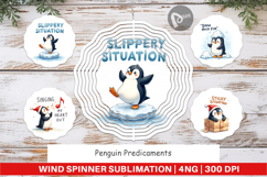 Penguin Predicaments Wind Spinner Product Image 1