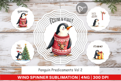 Penguin Predicaments Wind Spinner Product Image 1
