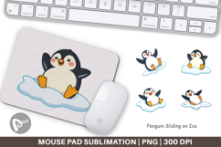Mouse Pad Penguin Sliding on Ice Product Image 1