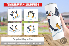 Tumbler Penguin Sliding on Ice Product Image 1