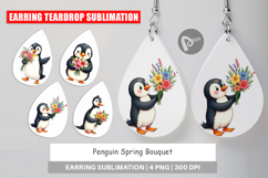 Earring Penguin Spring Bouquet Product Image 1