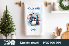 Christmas kitchen towel sublimation PNG
