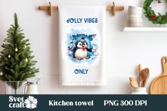 Christmas kitchen towel sublimation PNG design