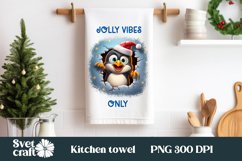 Christmas kitchen towel sublimation design