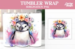 Penguin Tumbler Sublimation Wrap