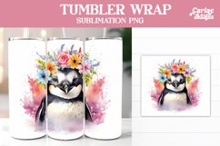 Penguin Tumbler Sublimation Wrap