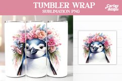 Penguin Tumbler Sublimation Wrap