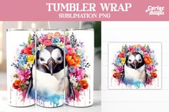 Penguin Tumbler Sublimation Wrap