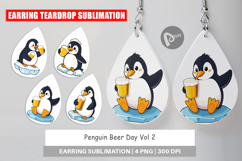 Earring Penguin Beer Day Product Image 1