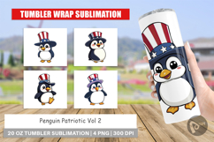 Tumbler Penguin Patriotic Product Image 1
