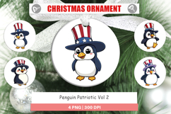 Ornament Penguin Patriotic Product Image 1