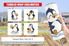 Tumbler Penguin Beer Day Product Image 1