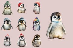 Cute Penguin Clipart | Watercolor Clipart PNG Product Image 2