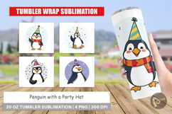 Tumbler Penguin with a Party Hat Product Image 1