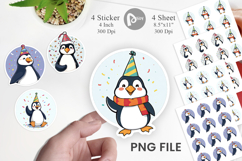 Party Penguin Sticker Product Image 1