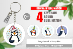 Keychain Penguin with a Party Hat Product Image 1