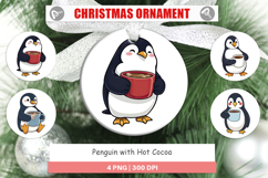 Ornament Penguin with Hot Cocoa Product Image 1