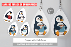 Earring Penguin with Hot Cocoa Product Image 1