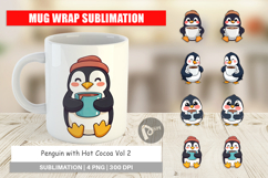 Mug Wrap Penguin with Hot Cocoa Product Image 1