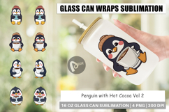 Glass Can Penguin with Hot Cocoa Product Image 1