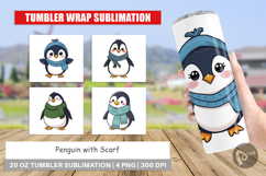Tumbler Penguin with Scarf Product Image 1