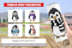 Tumbler Penguin with Scarf Product Image 1