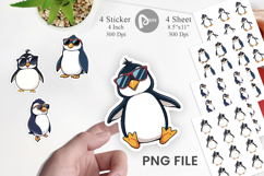 Cool Penguin Sticker Product Image 1