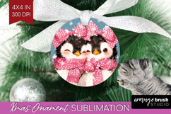 Penguins Valentine Ornament PNG Cute Valentines Day PNG Product Image 1