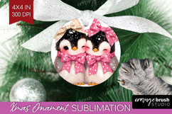 Penguins Valentine Ornament PNG Cute Valentines Day PNG Product Image 1