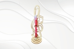 Gift stand holder for pen, laser cut file, desk organizer Product Image 4