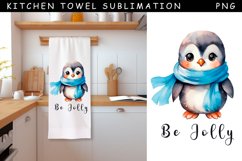 Penquin Kitchen Towel | Christmas Towel Sublimatio Product Image 1