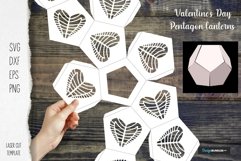 Pentagon Valentine's Day lanterns paper cut skeleton edges Product Image 1