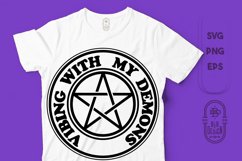 Funny Saying SVG File | Pentagram SVG File Product Image 1