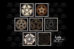 14 Vintage Pentagram Clip Art Set for Mystical Designs Product Image 2