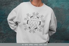 Pentagram Hand for T-Shirt Design SVG Product Image 1